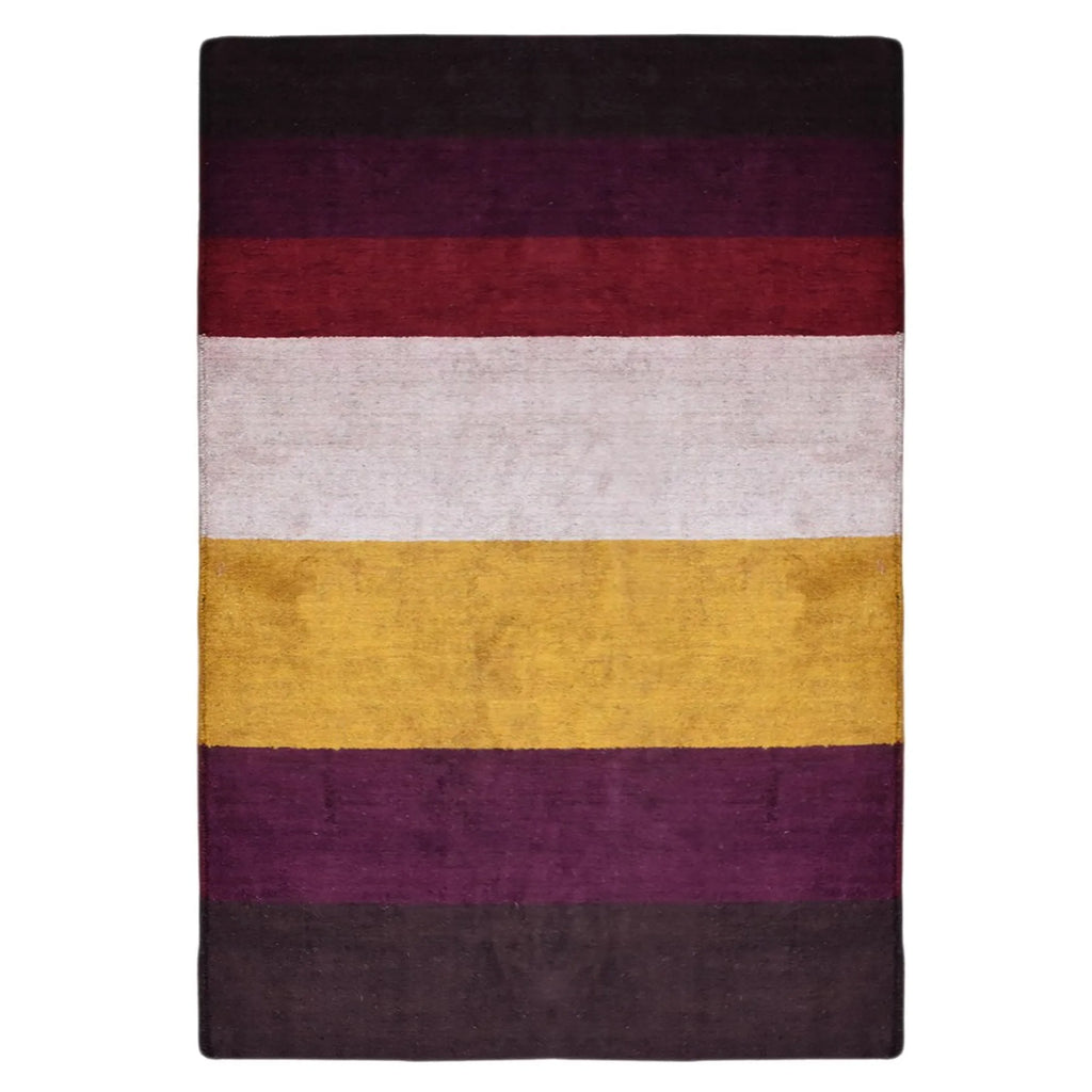 Rugsotic Carpets Hand Knotted Loom Silk Mix Area Rug Contemporary