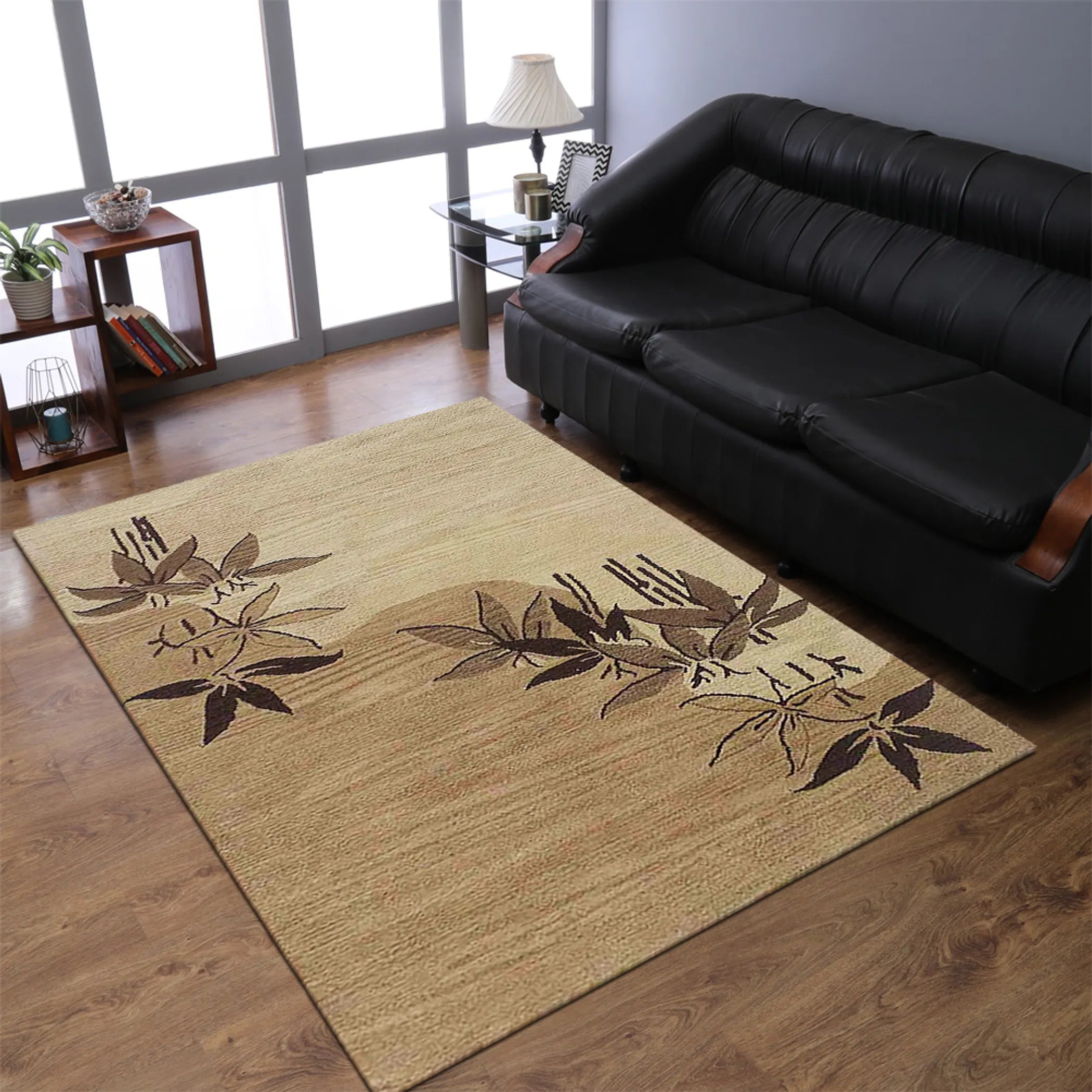 Rugsotic Carpets Hand Tufted Wool Area Rug Floral