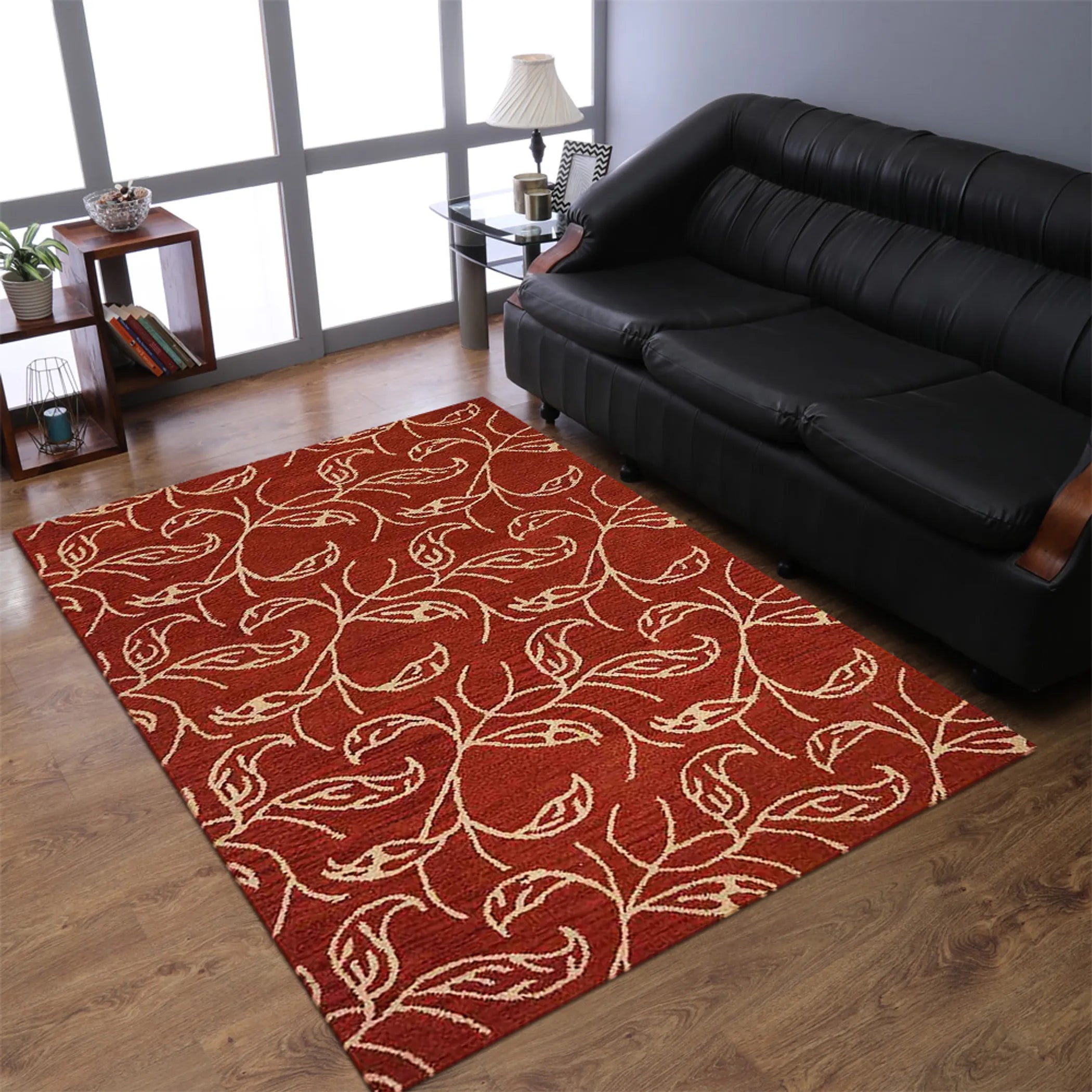 Rugsotic Carpets Hand Tufted Wool Area Rug Floral
