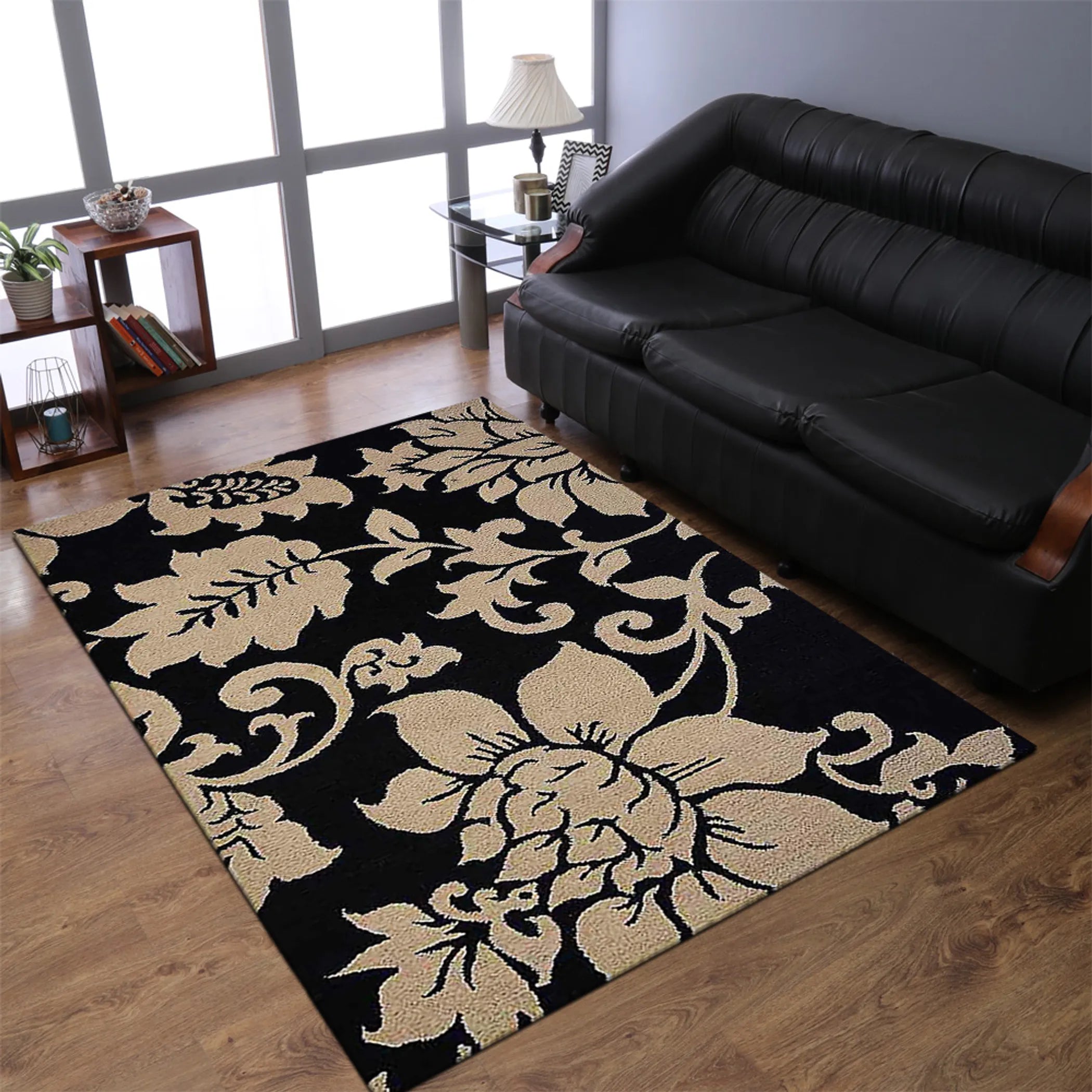 Rugsotic Carpets Hand Tufted Wool Area Rug Floral
