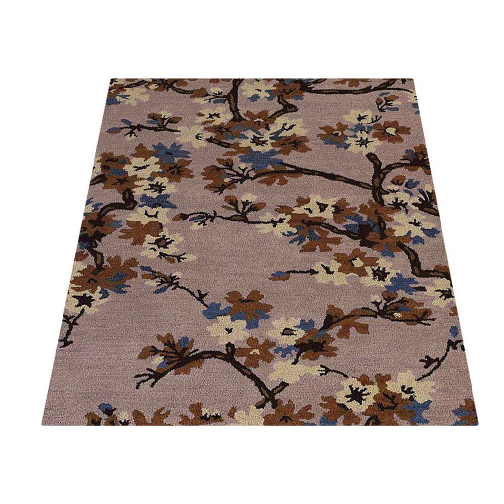 Rugsotic Carpets Hand Tufted Wool Area Rug Floral