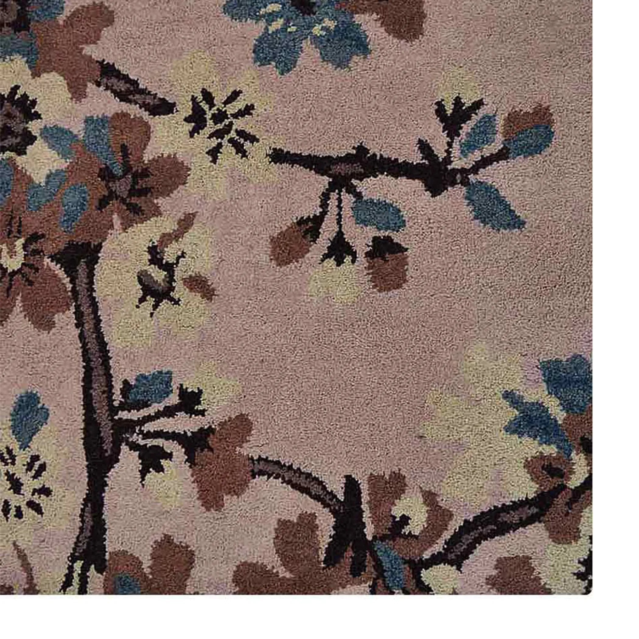 Rugsotic Carpets Hand Tufted Wool Area Rug Floral