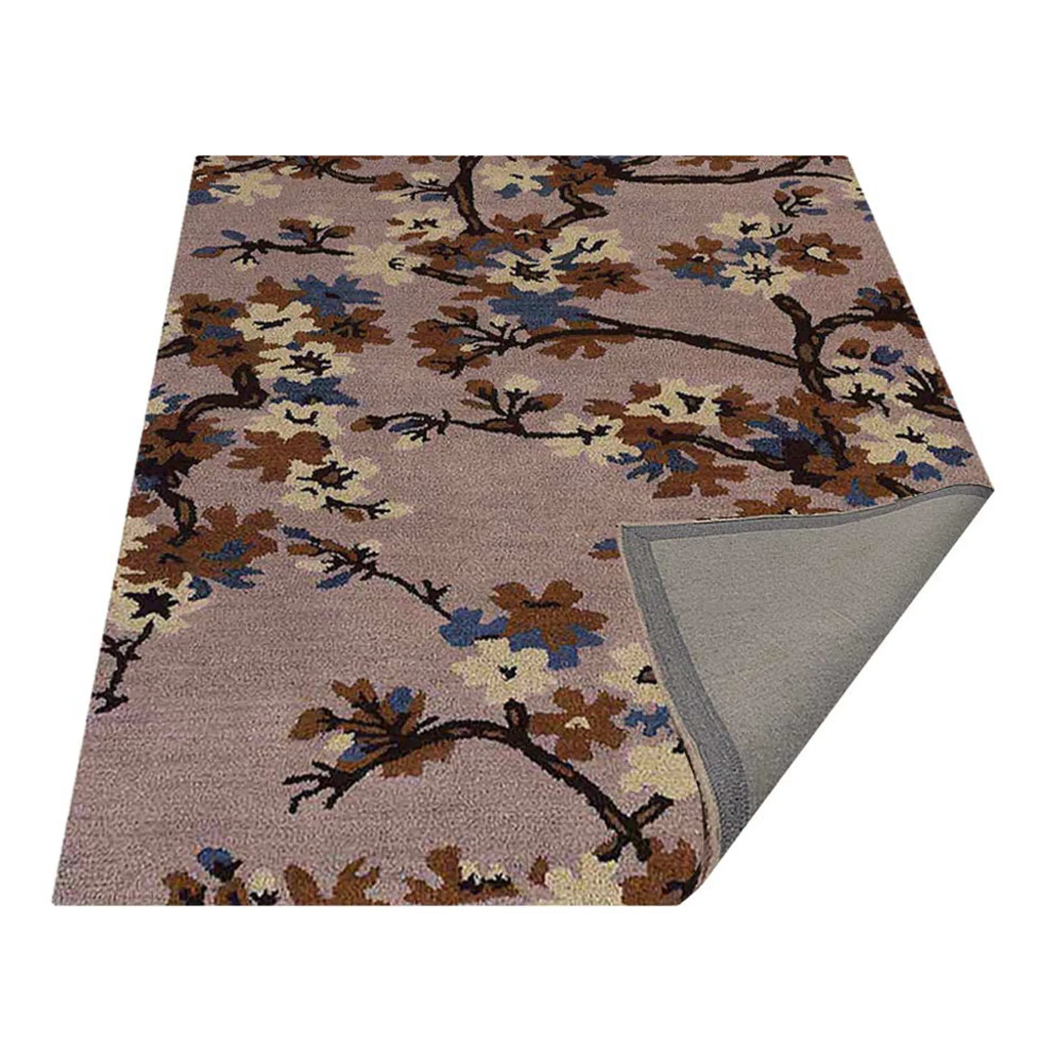 Rugsotic Carpets Hand Tufted Wool Area Rug Floral
